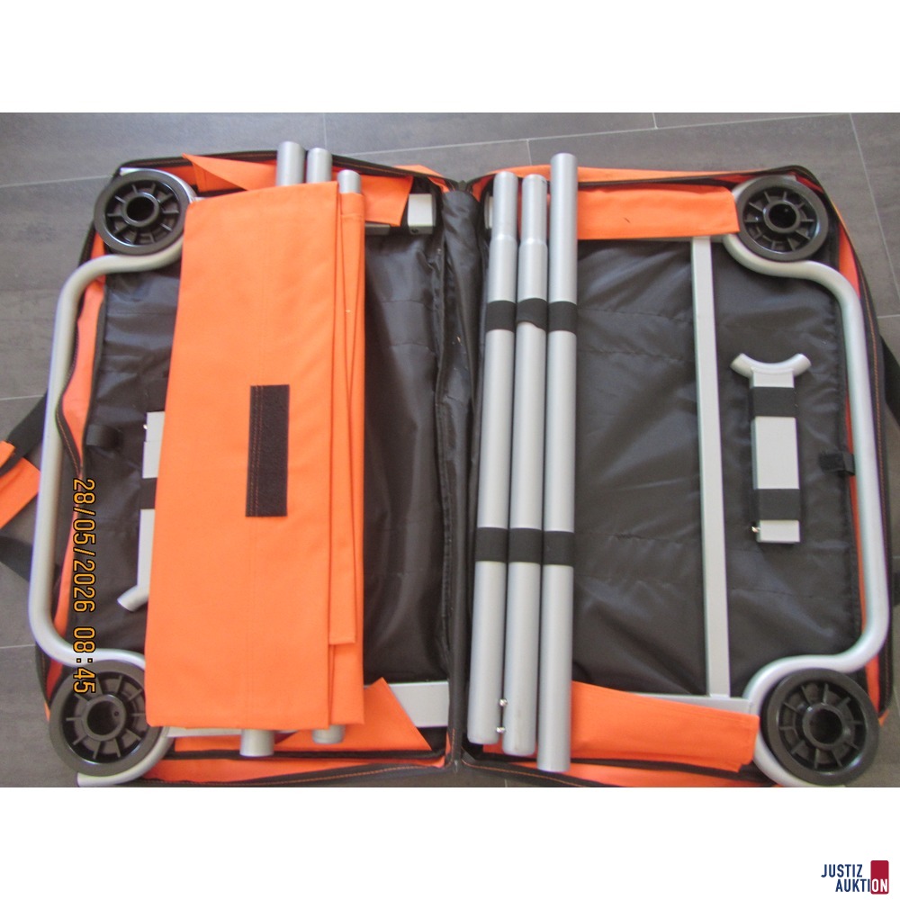 Campingbett - zerlegt in Tasche