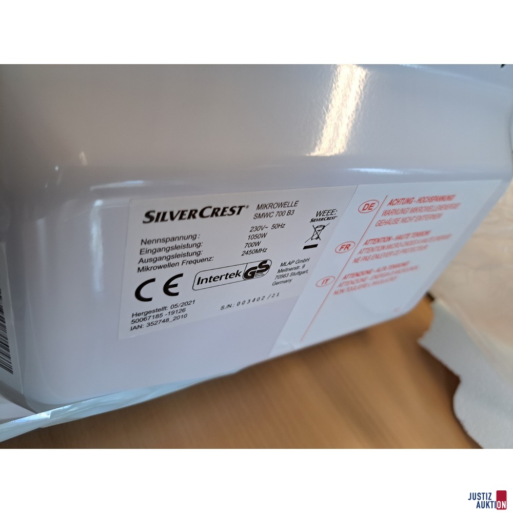 Mikrowelle der Marke Silver Crest
