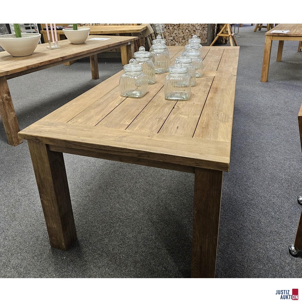 Teakholz Esstisch Outdoor