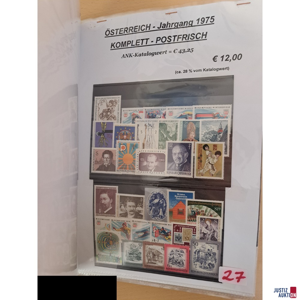 Konvolut aus Briefmarken