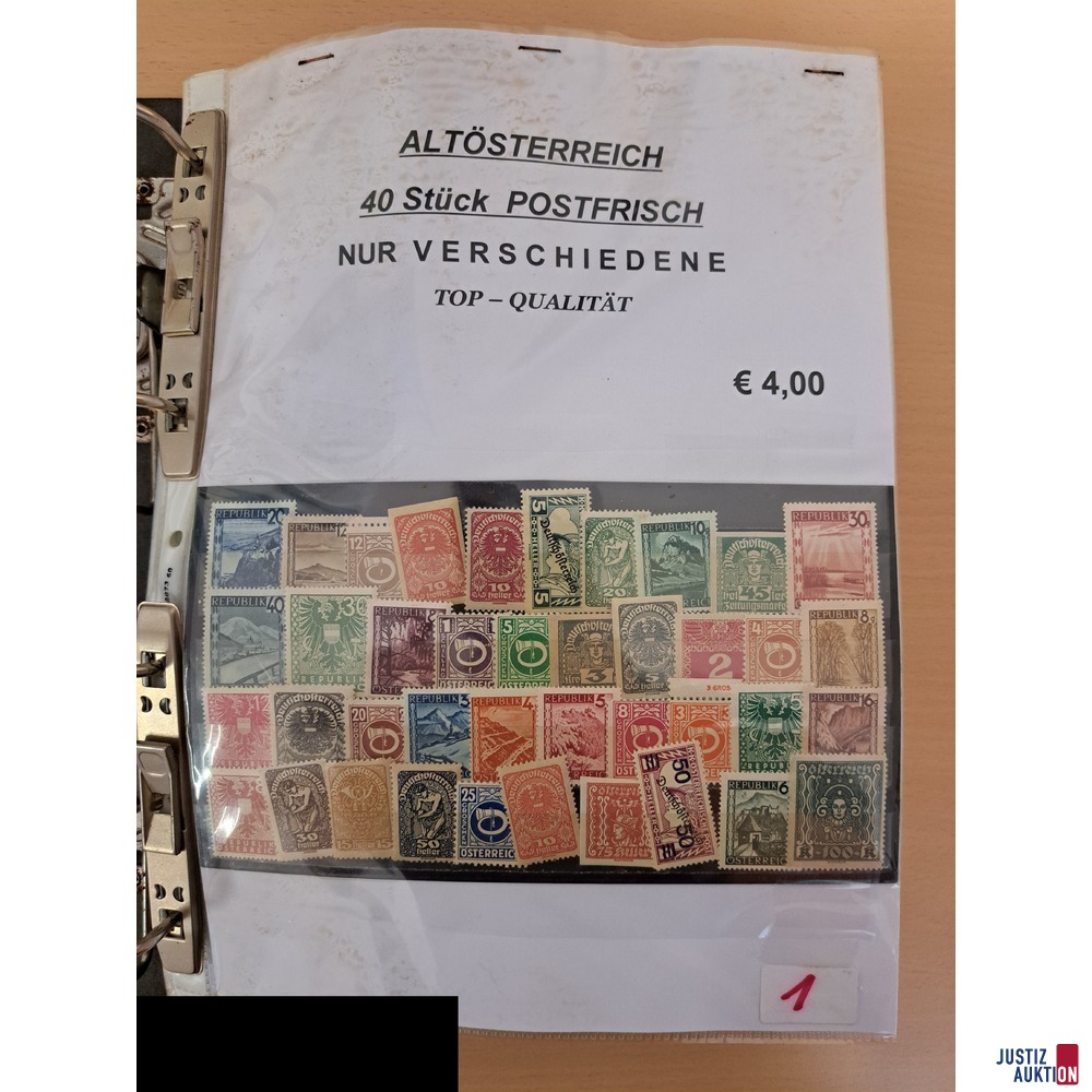 Konvolut aus Briefmarken