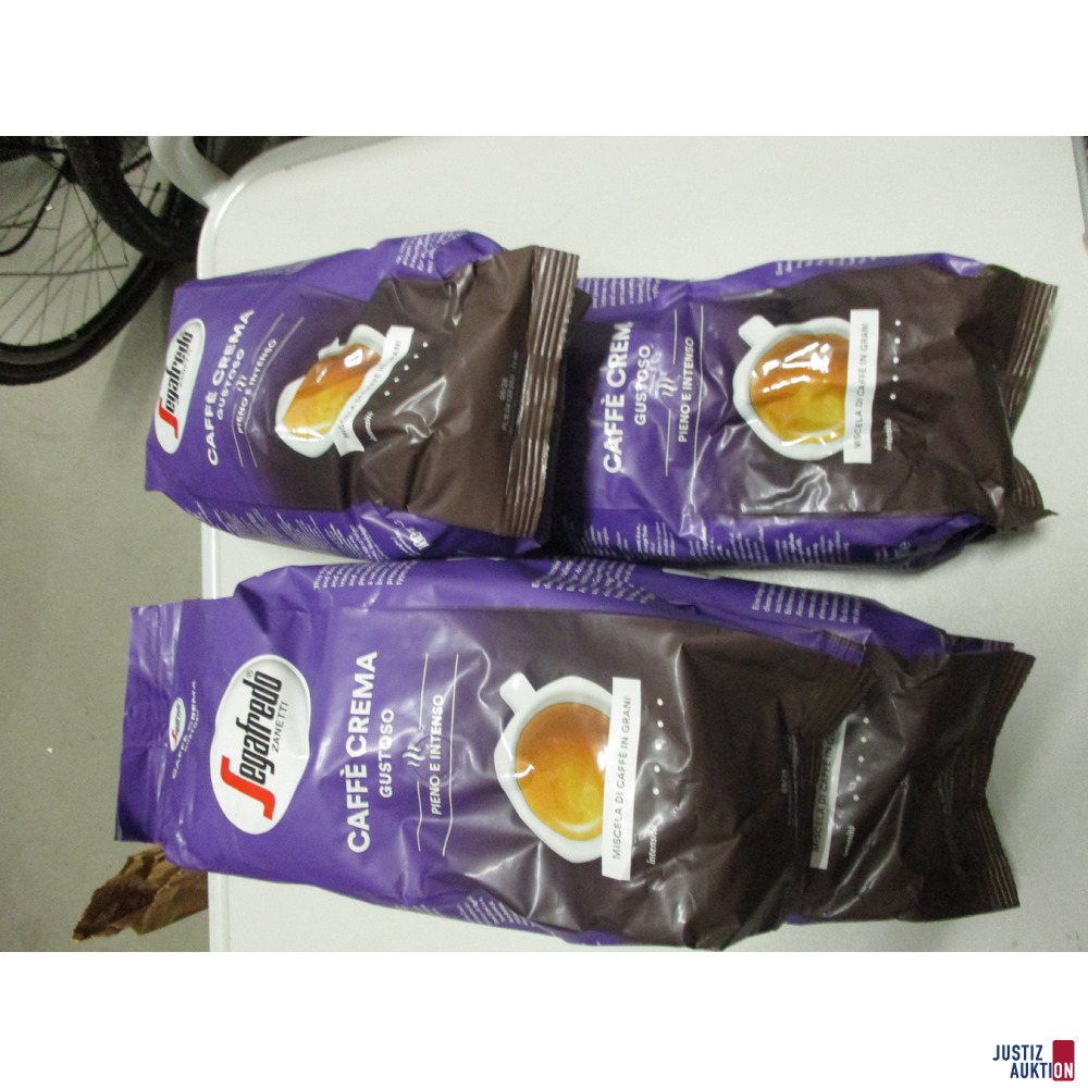 Segafredo Kaffeebohnen 4 Pakete – foto 2 – kavel bij Justiz-Auktion, Mönchengladbach