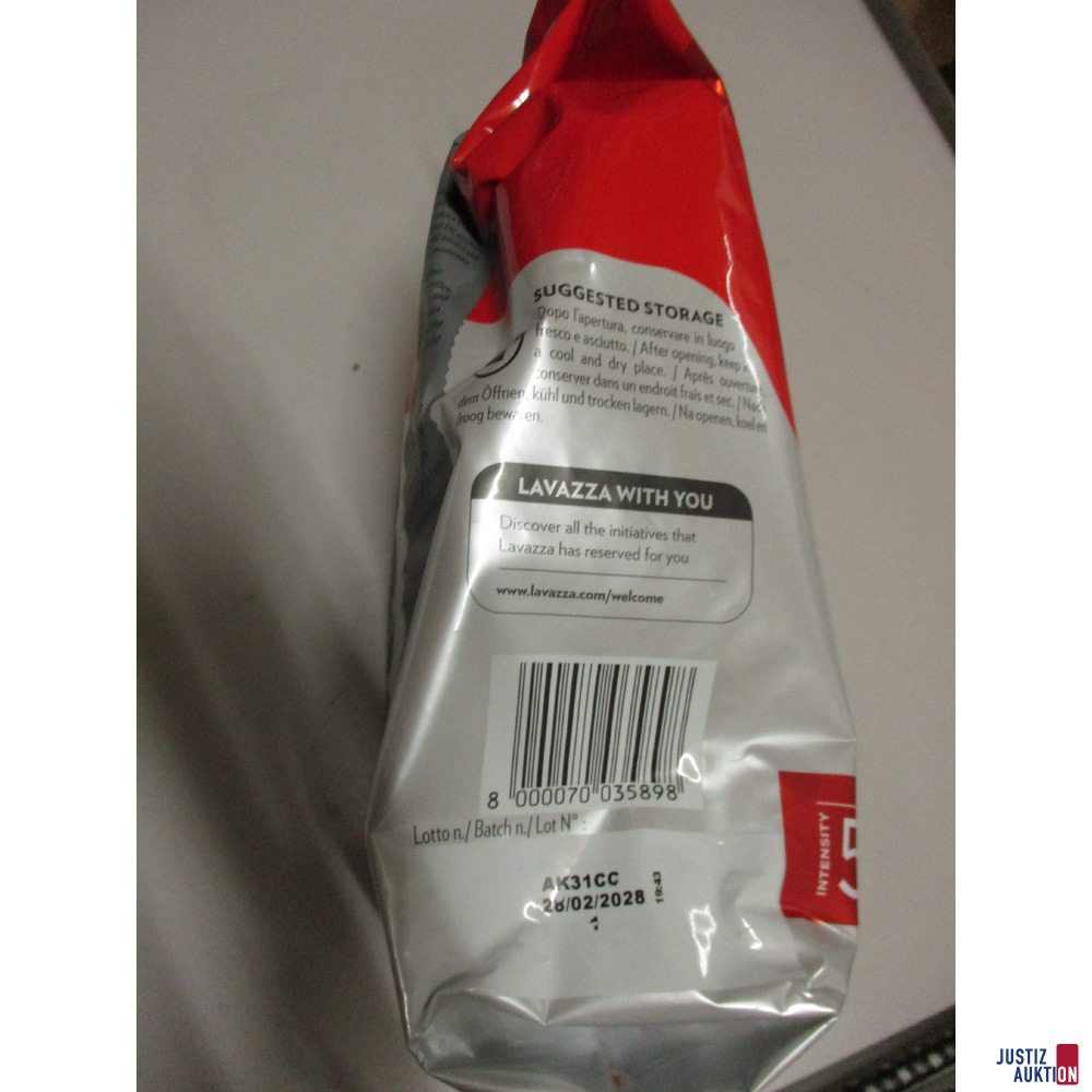 Lavazza Kaffeebohnen 1 Paket – foto 2 – kavel bij Justiz-Auktion, Mönchengladbach