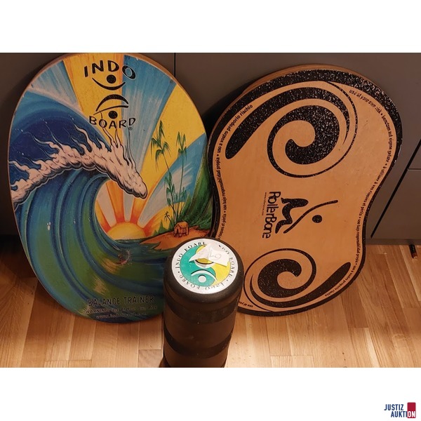 2 Indo Boards &ndash; Balance mit 2 Rollen