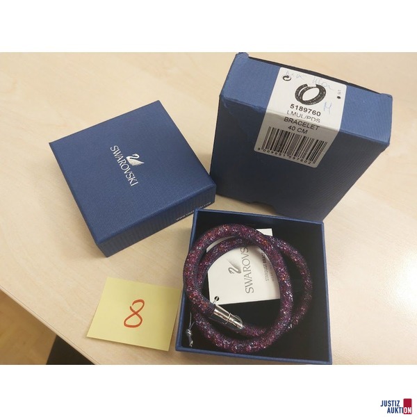 Großes elastisches Armband von Swarovski rosafarben Nr. 5189760