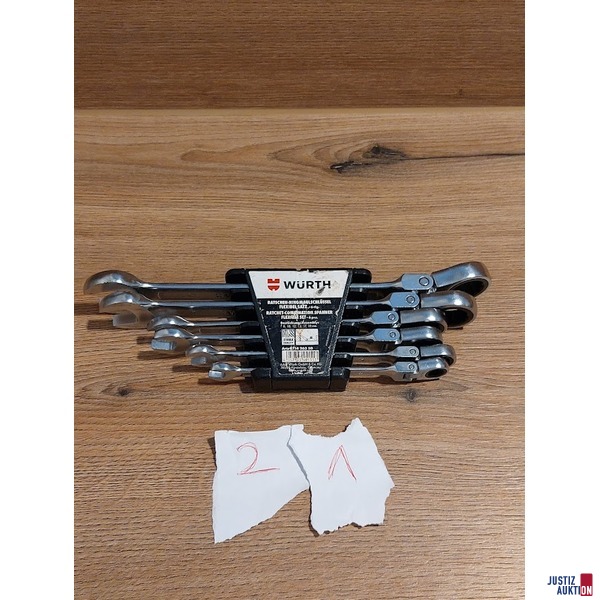 W&uuml;rth Ratschen &ndash; Ringmaulschl&uuml;ssel Satz 6 teilig&nbsp;