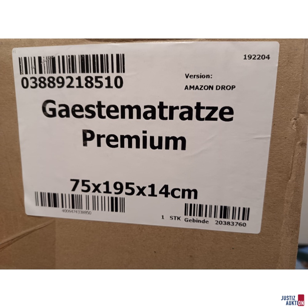 Verpackung Matratze