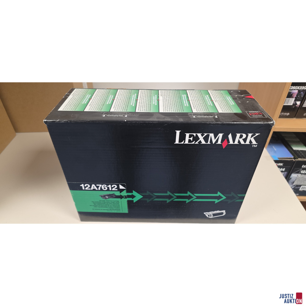 Toner 12A7612 Black für Lexmark – foto 2 – kavel bij Justiz-Auktion, Dresden