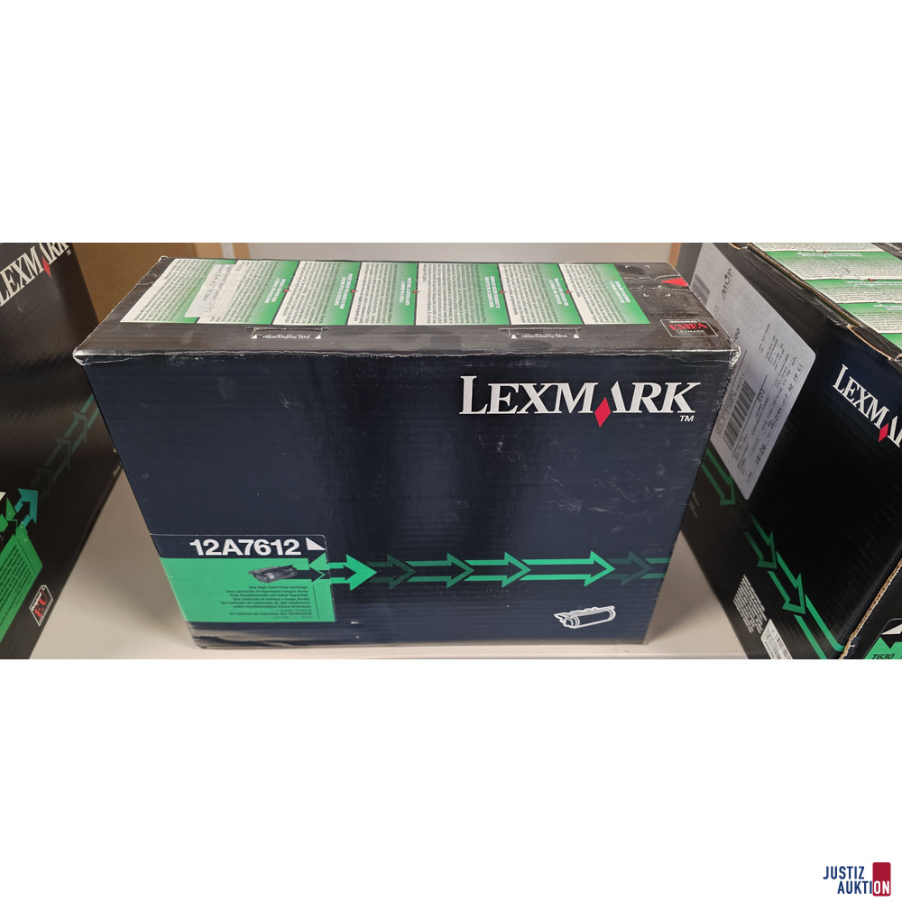 Toner 12A7612 Black für Lexmark – foto 2 – kavel bij Justiz-Auktion, Dresden