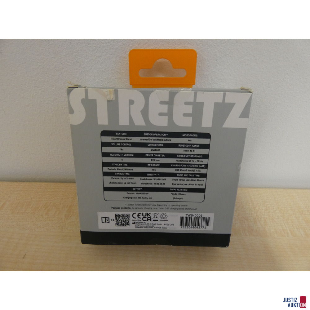 Wireless Kopfhörer Streetz – foto 2 – kavel bij Justiz-Auktion, Chemnitz