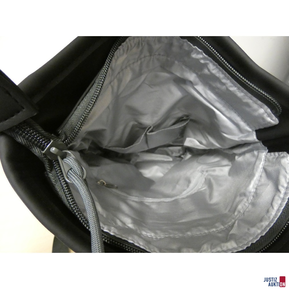 Rucksack Paula, Nanu-Nana; schwarz/grau; 9 Liter