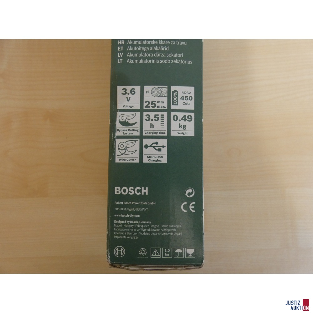 Akku-Gartenschere Bosch in OVP