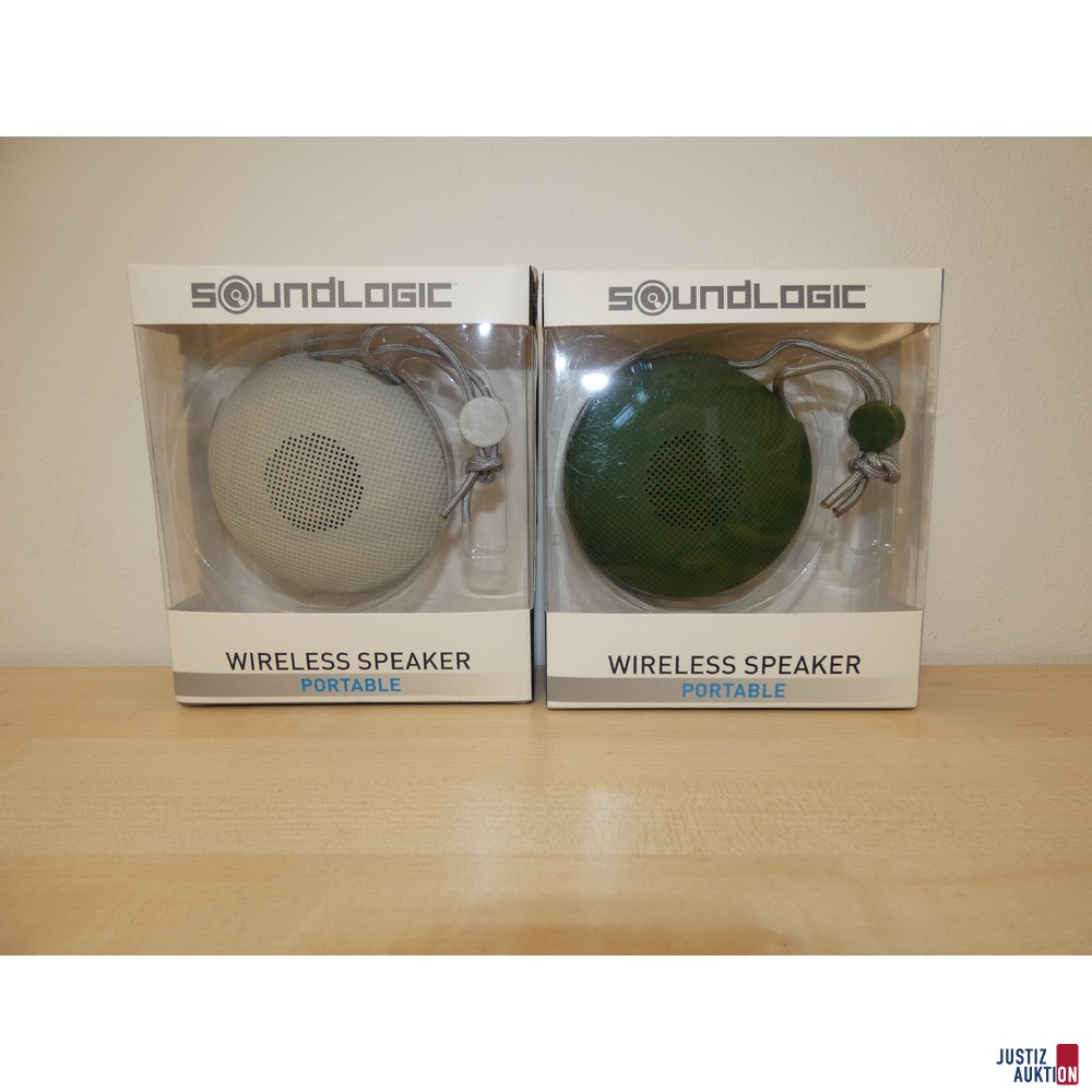 zwei portable Wireless Speaker &quot&semi;Soundlogic&quot&semi;