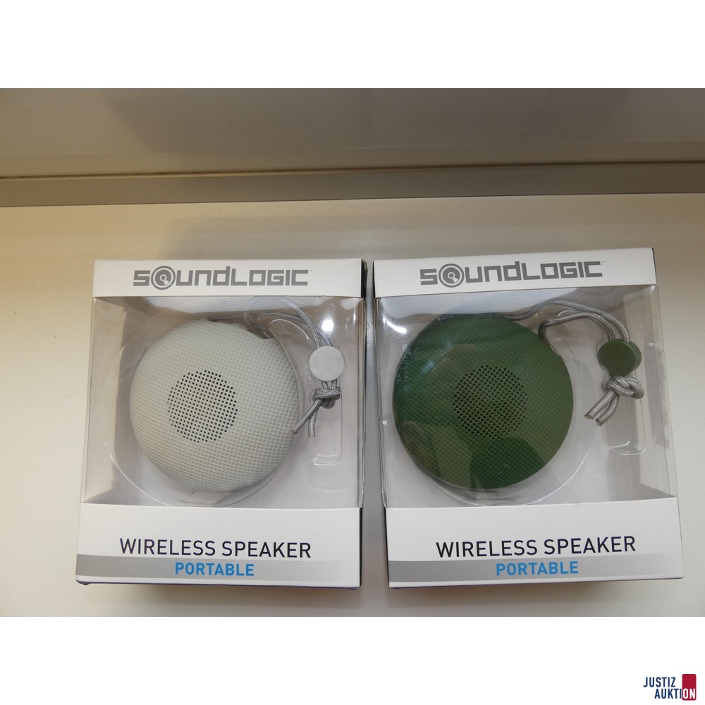 zwei portable Wireless Speaker &quot&semi;Soundlogic&quot&semi;
