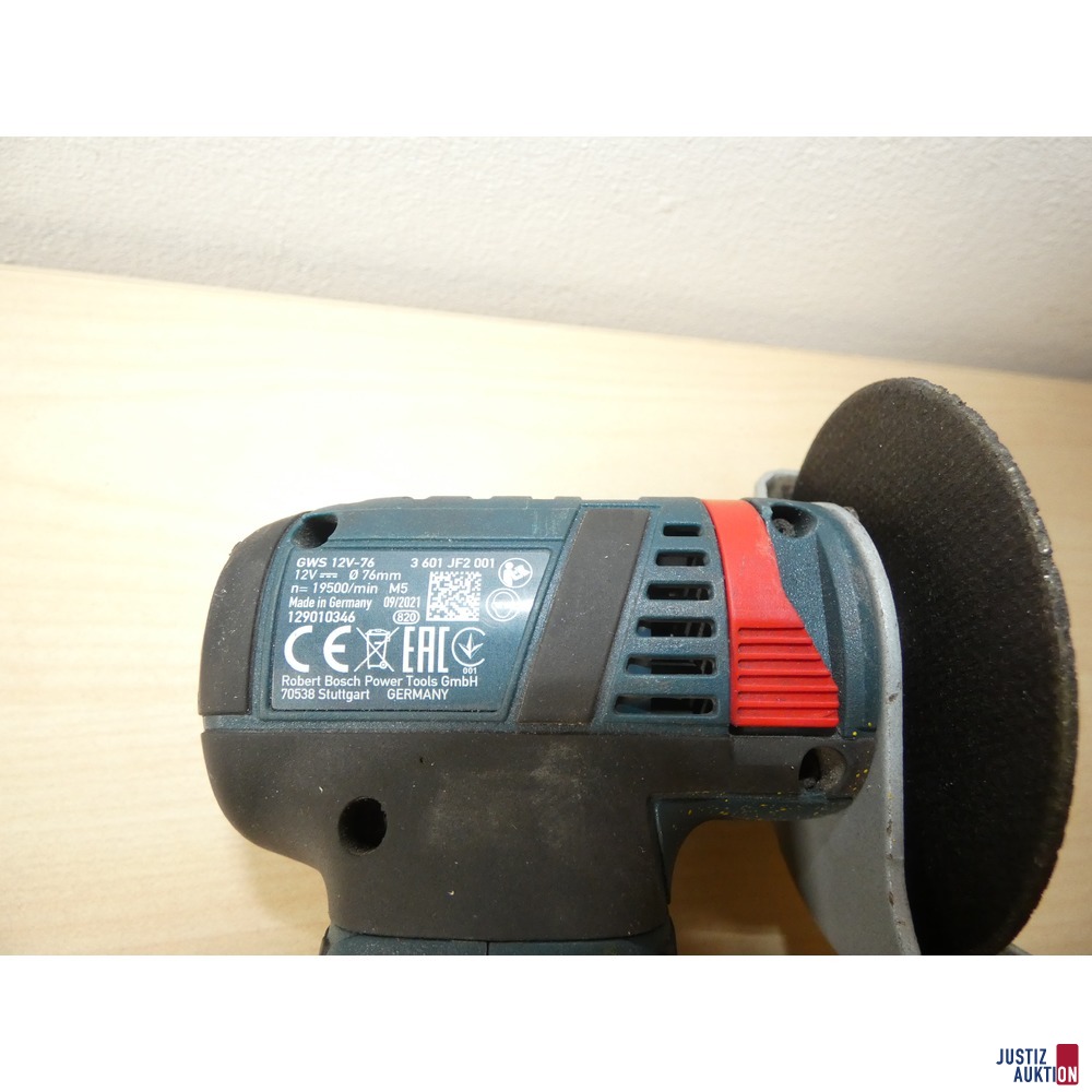 Winkelschleifer Bosch GWS 12V-76 Professional mit Akku
