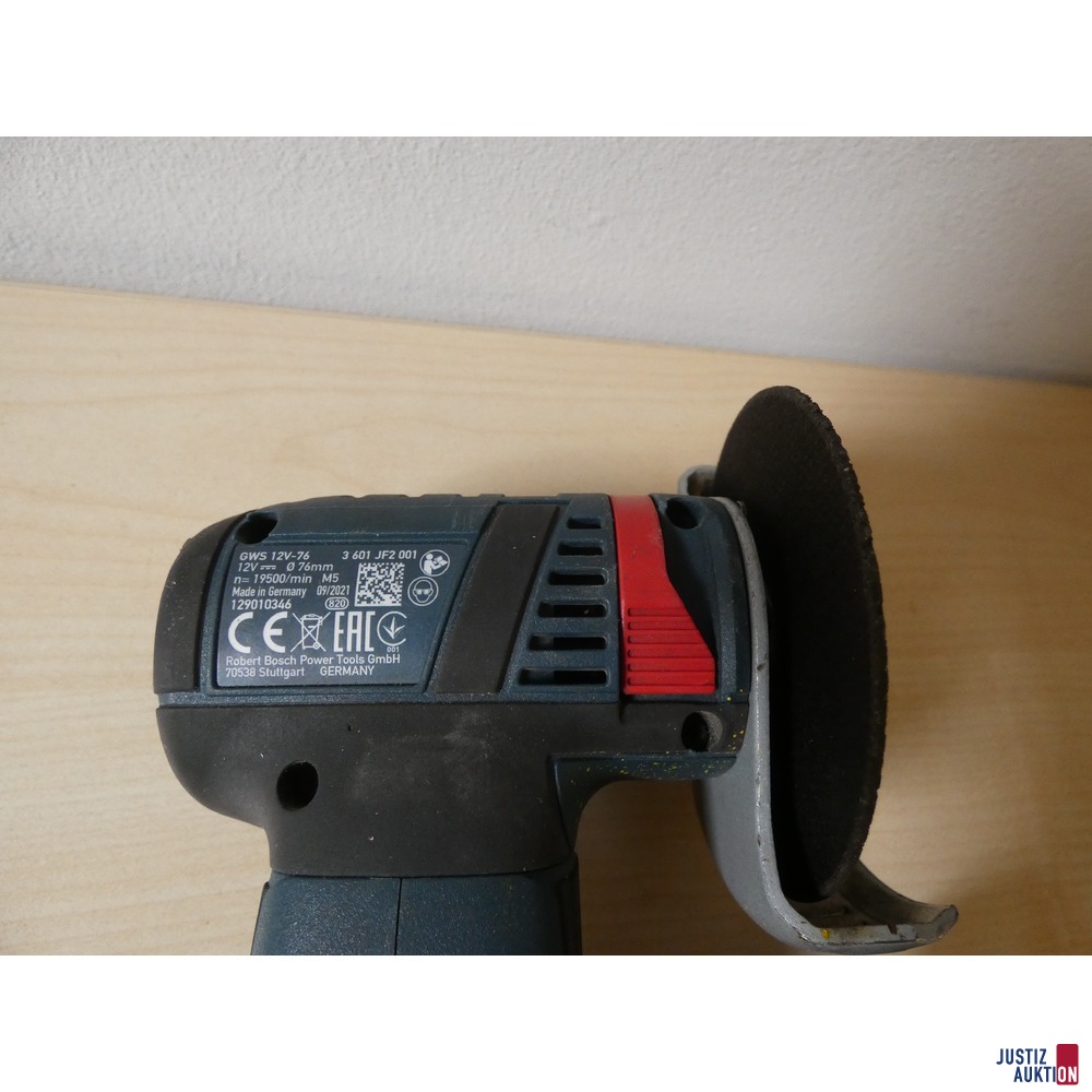 Winkelschleifer Bosch GWS 12V-76 Professional mit Akku