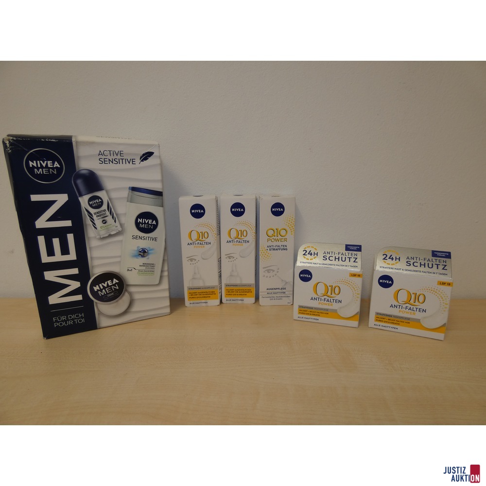 Konvolut Nivea Q10 + Geschenkset Nivea Men; OVP