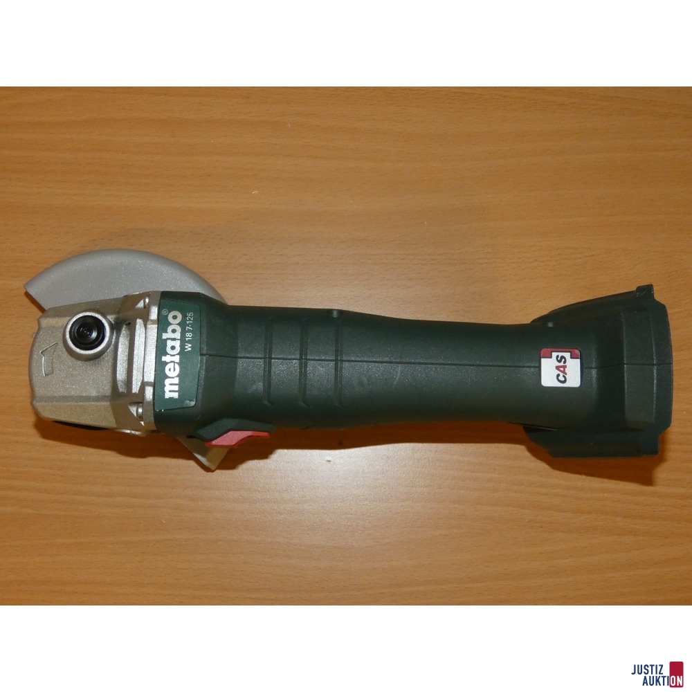 gebrauchter Akku-Winkelschleifer Metabo W18 7-125