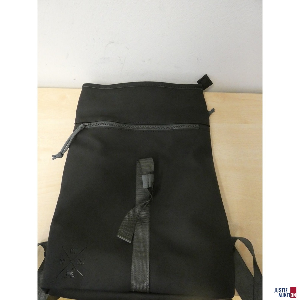 Rucksack Paula, Nanu-Nana; schwarz/grau; 9 Liter