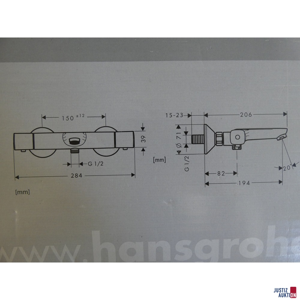 Wannenthermostat hansgrohe OVP