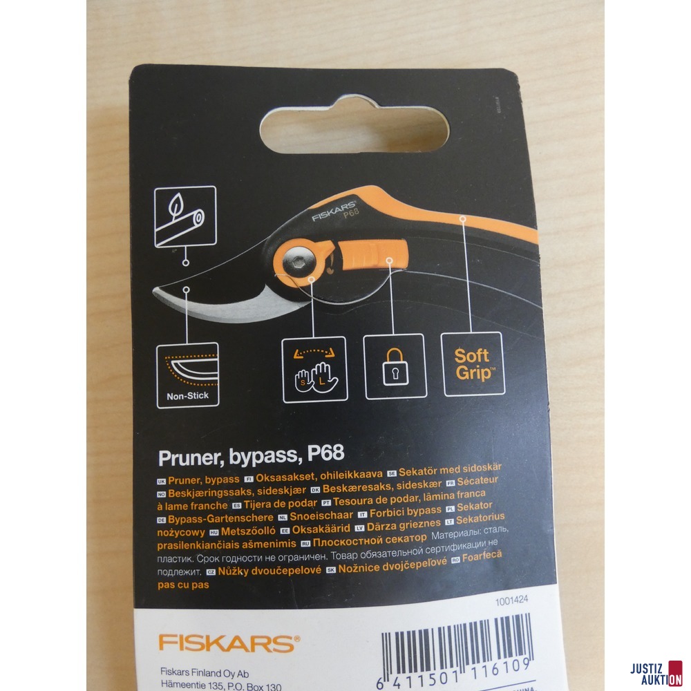 Fiskars Gartenwerkzeuge in OVP Schere