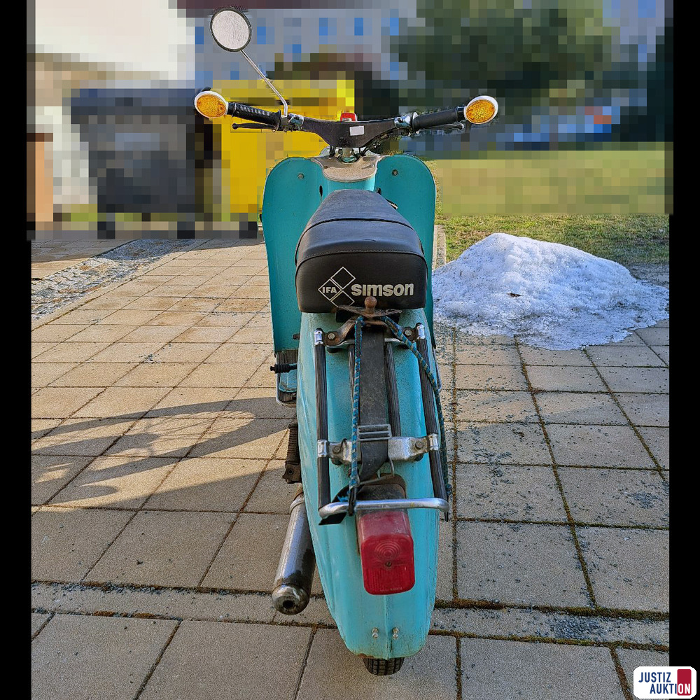 Simson Schwalbe Moped – foto 6 – kavel bij Justiz-Auktion