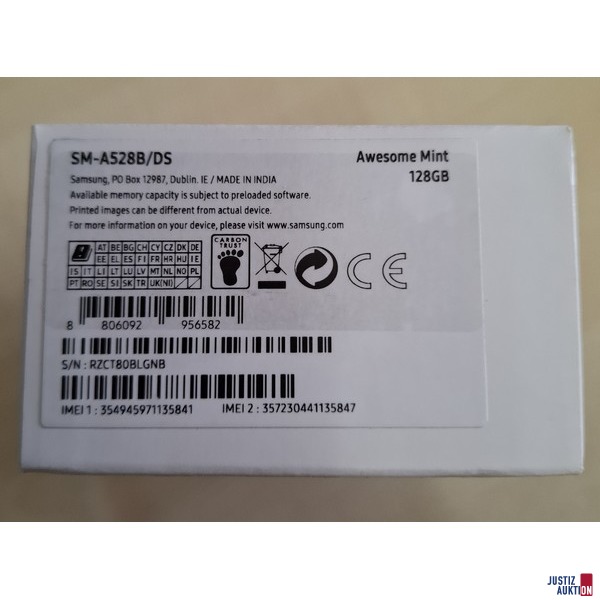 Daten von Verpackung