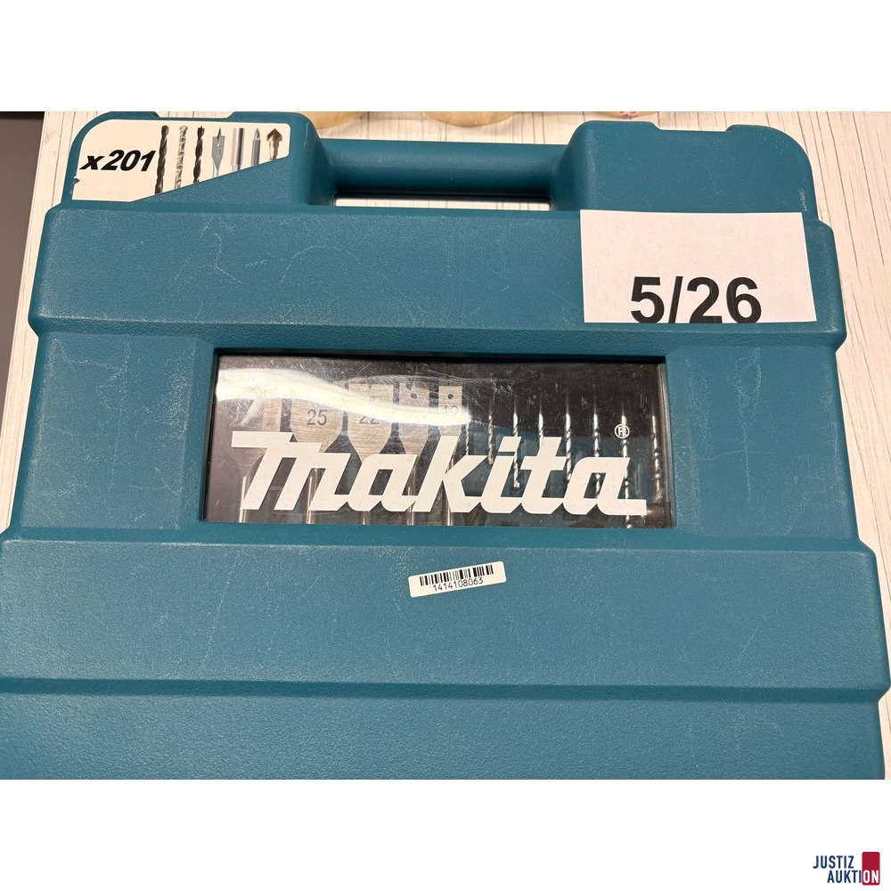 5-26 Makita Bohrerset Koffer