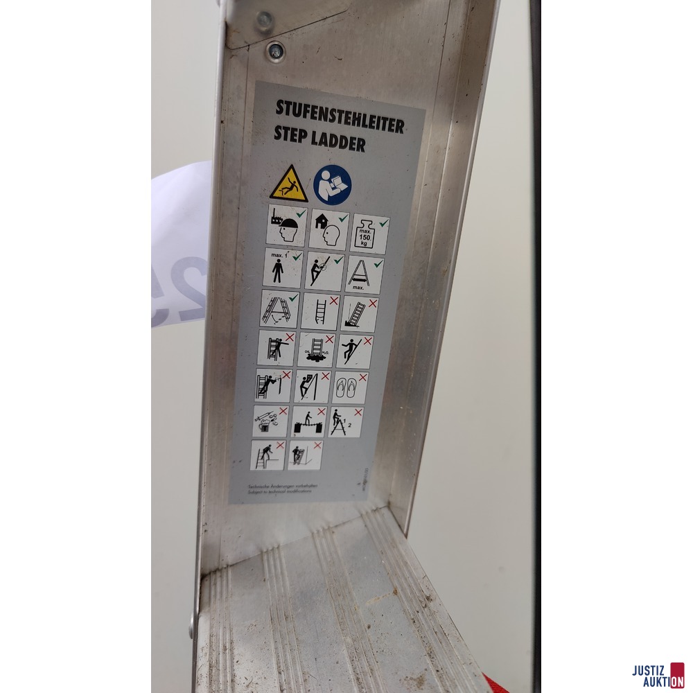 161-25 3stufge Leiter Sicherheitshinweise