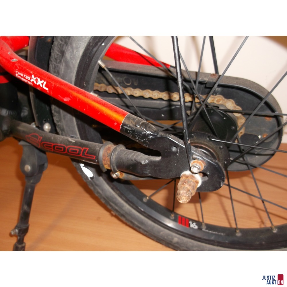 Hinterrad mit Fahrradkette