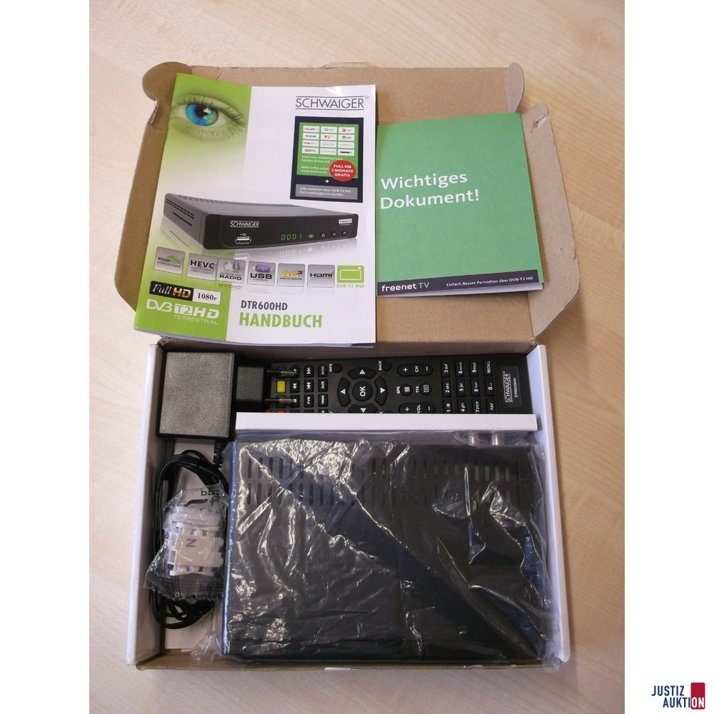 Receiver etc. in Verpackung