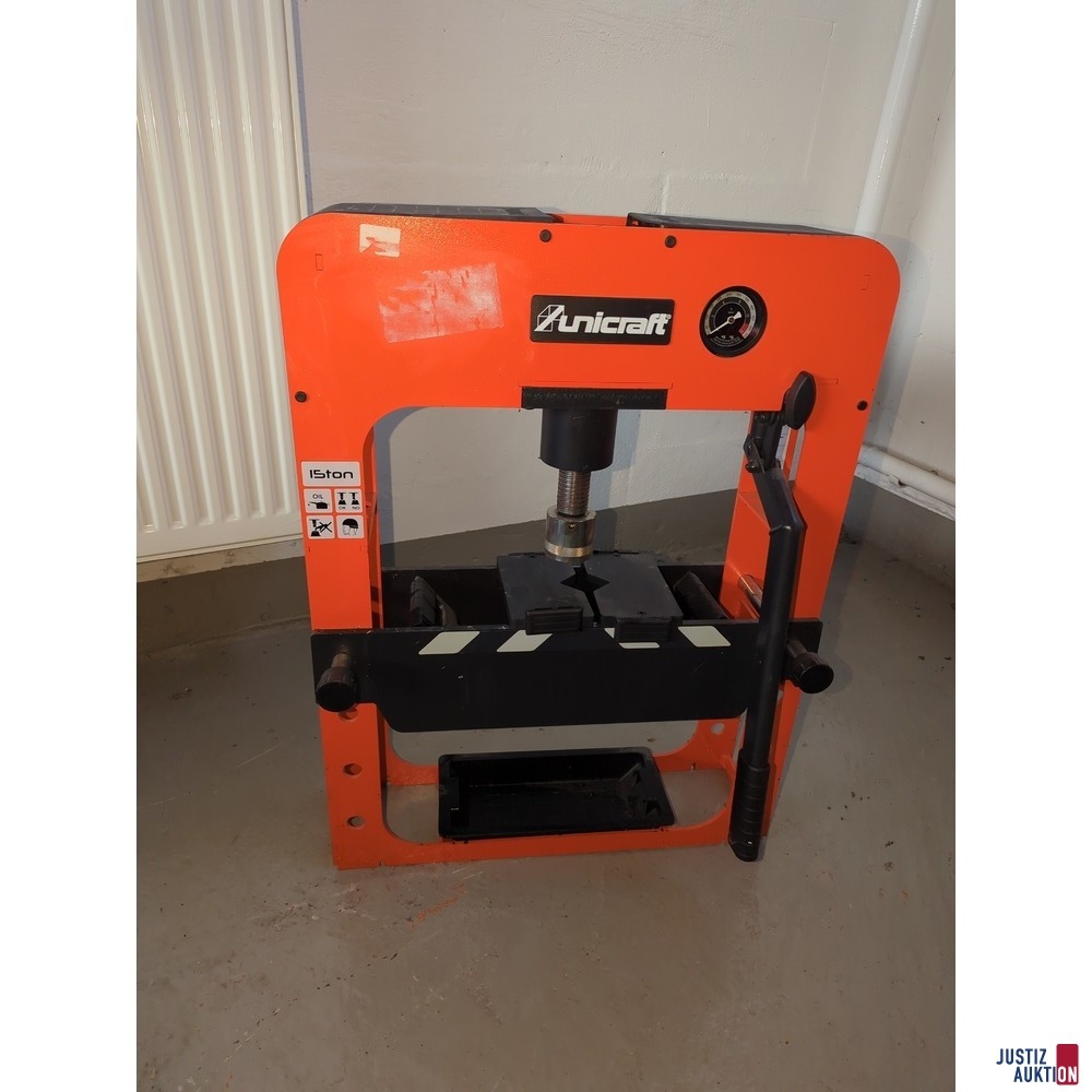 Werkstattpresse Gesamtansicht