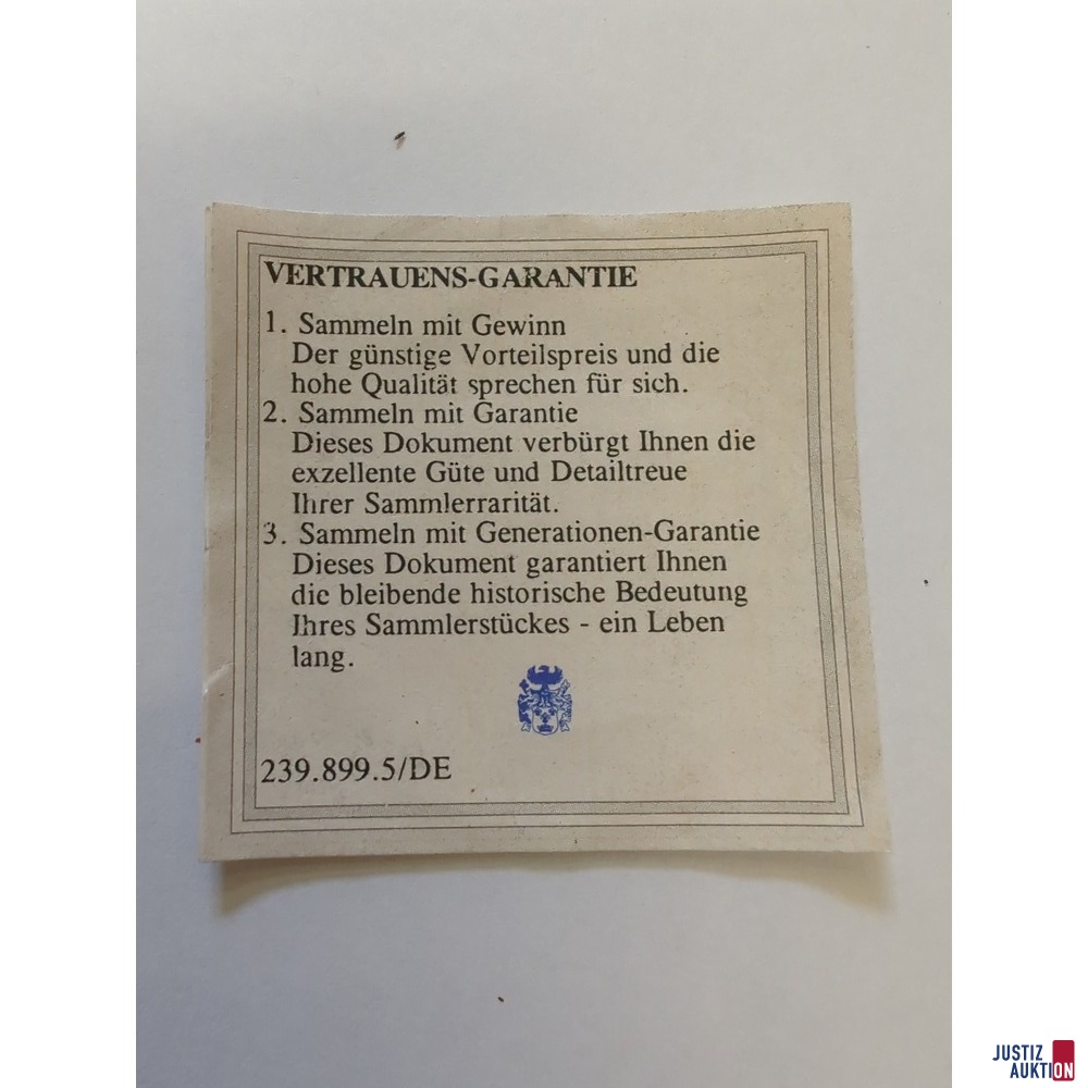 Rückseite Zertifikat