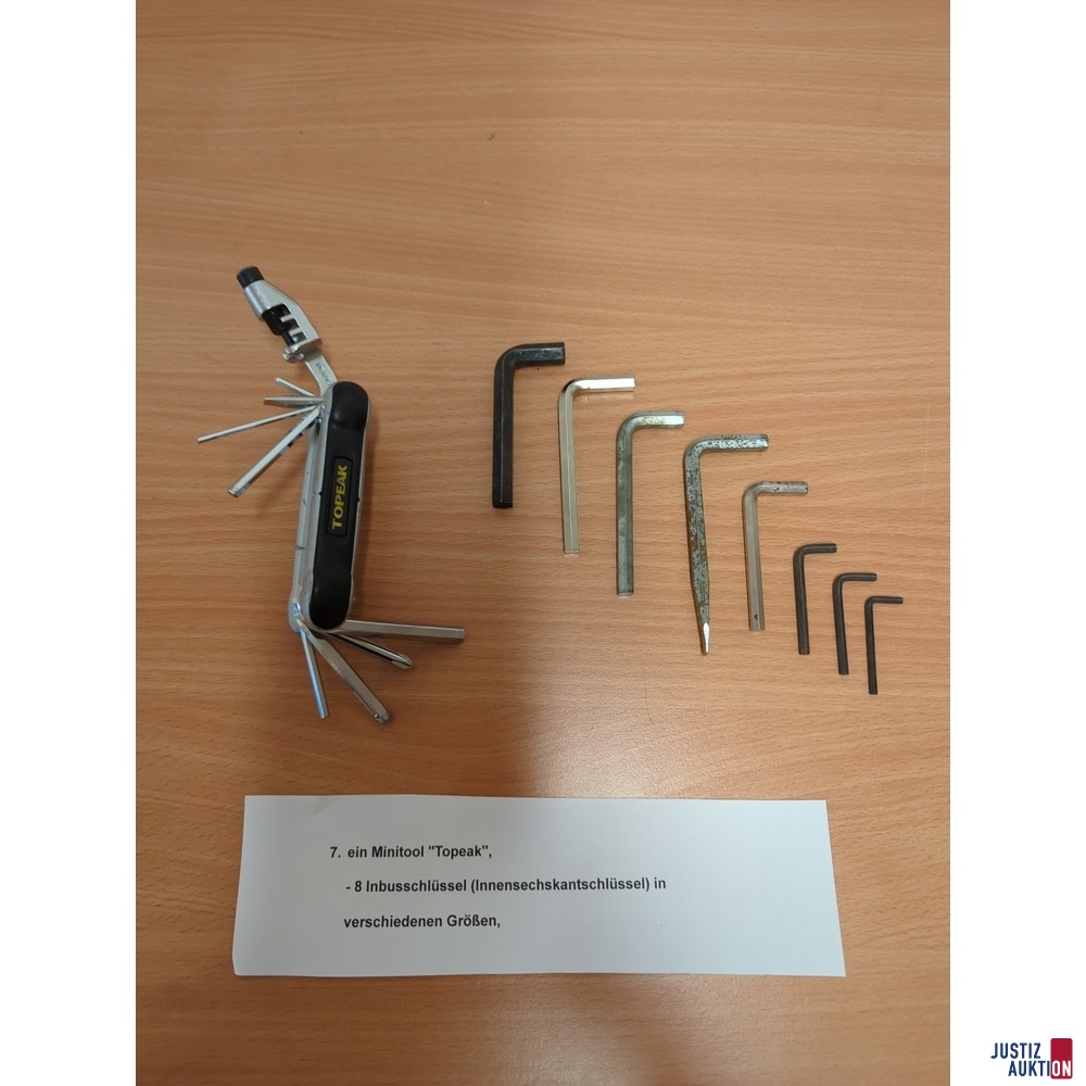Minitool und Inbusschl&uuml;ssel