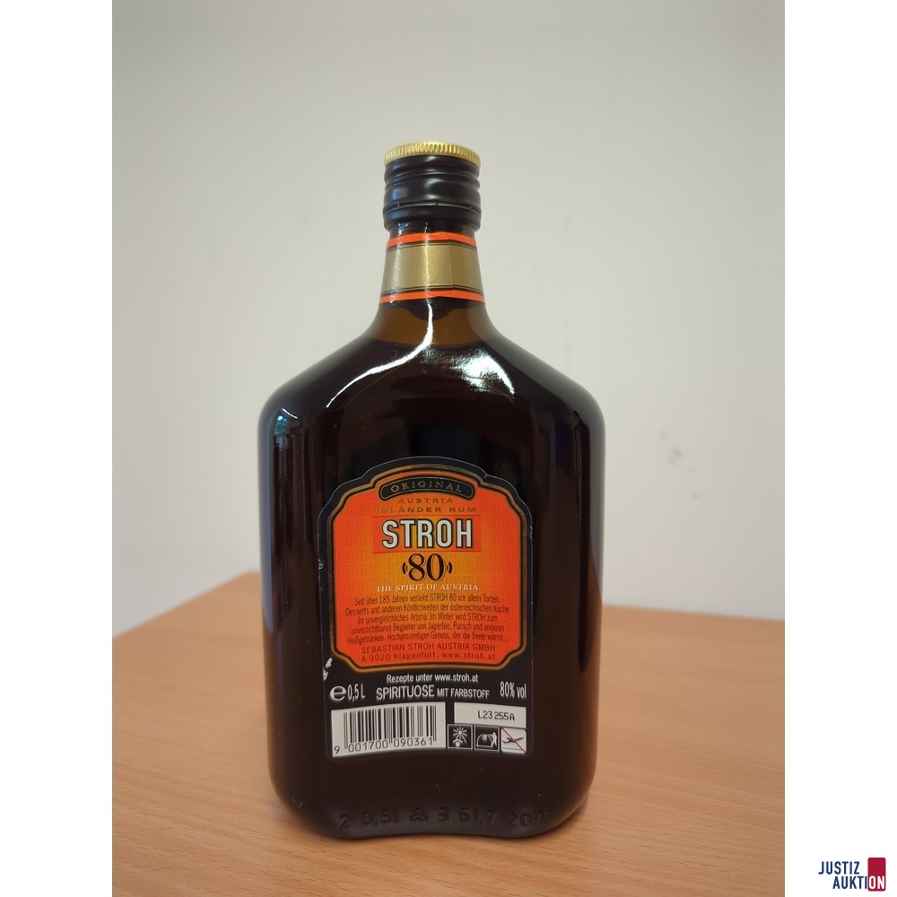Einzelflasche Rum