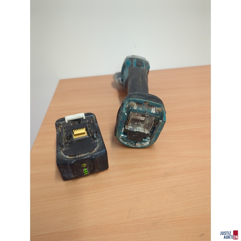 Akku-Aufnahme des Trennschleifers