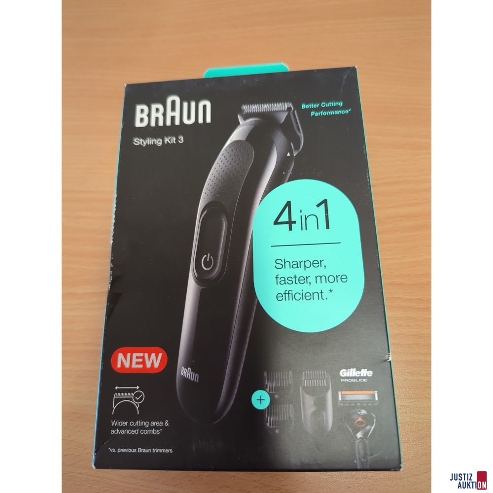 elektrischer Bartrasierer&comma; Verpackungsvorderseite