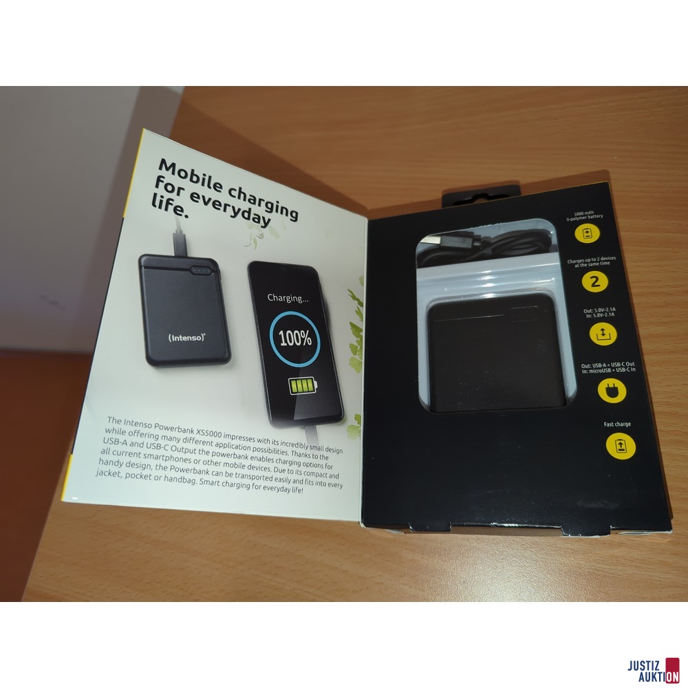 Powerbank -Verpackung innen