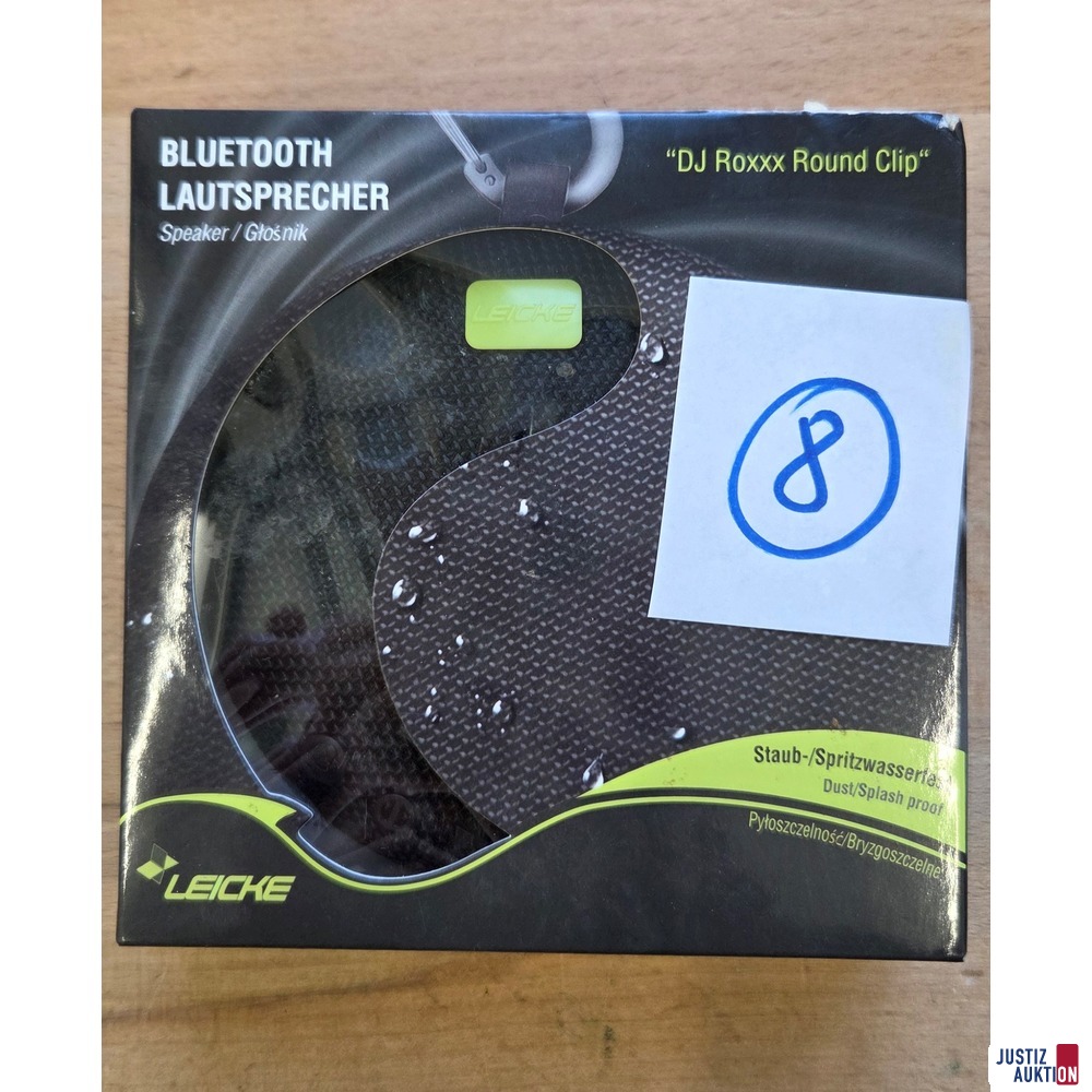 Bluetooth Lautsprecher "DJ Roxxx Round Clip"