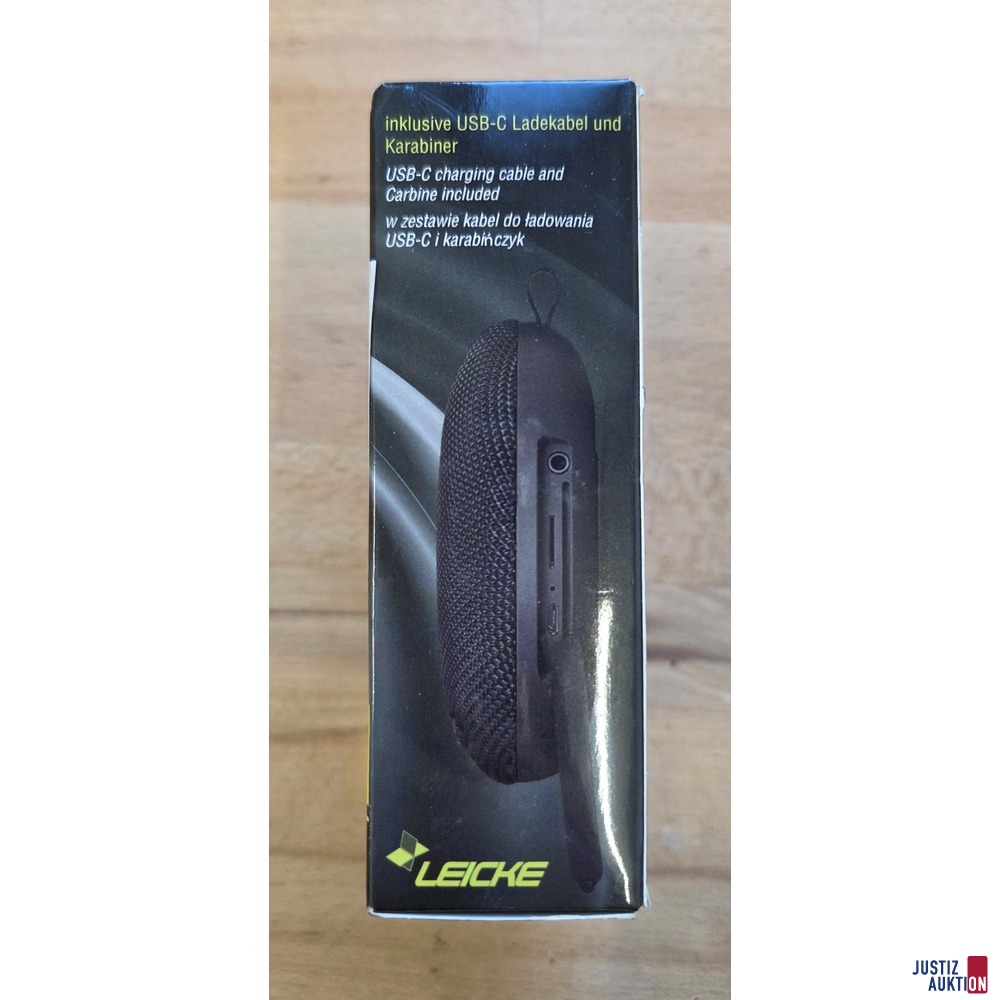 Bluetooth Lautsprecher "DJ Roxxx Round Clip"