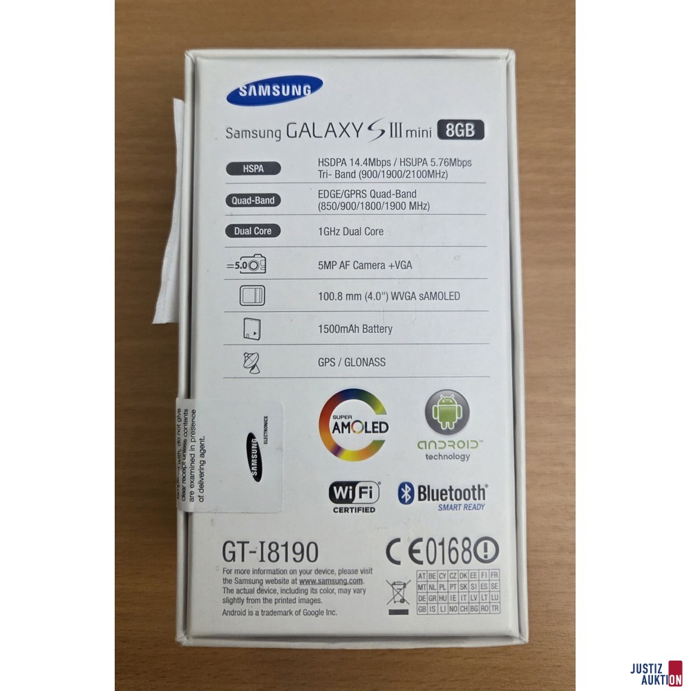 R&uuml;ckseite Samsung GT I8190&comma; S3 Mini OVP