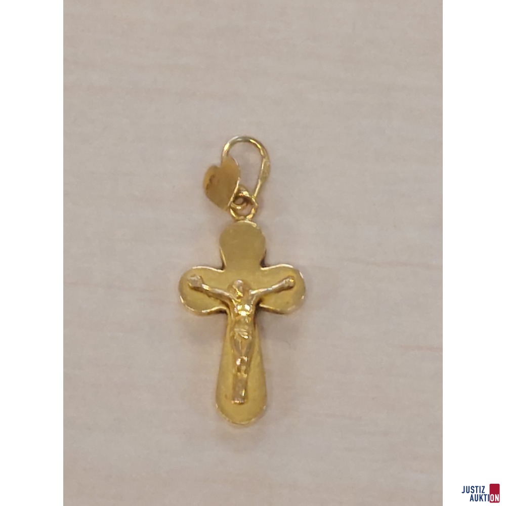 Anh&auml;nger Gelbgold&comma; 3&comma;2g 750&permil; punziert