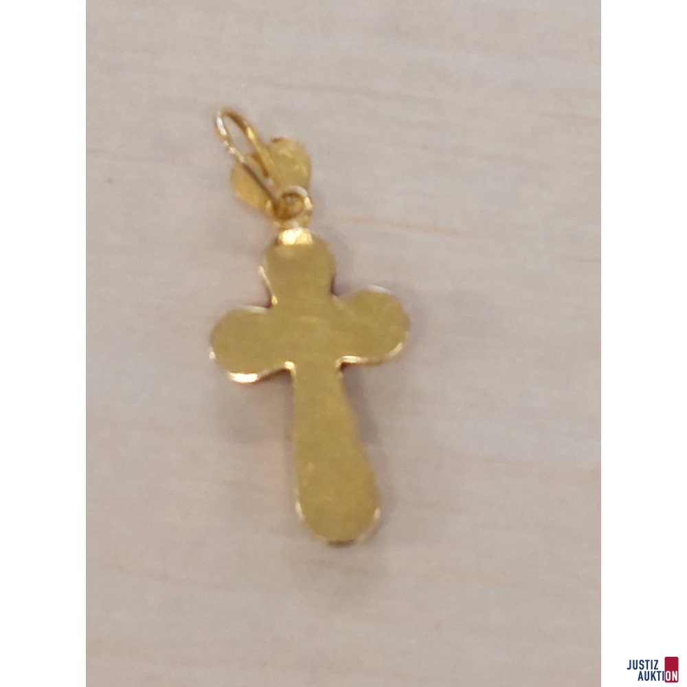 Anh&auml;nger Gelbgold&comma; 3&comma;2g 750&permil; punziert