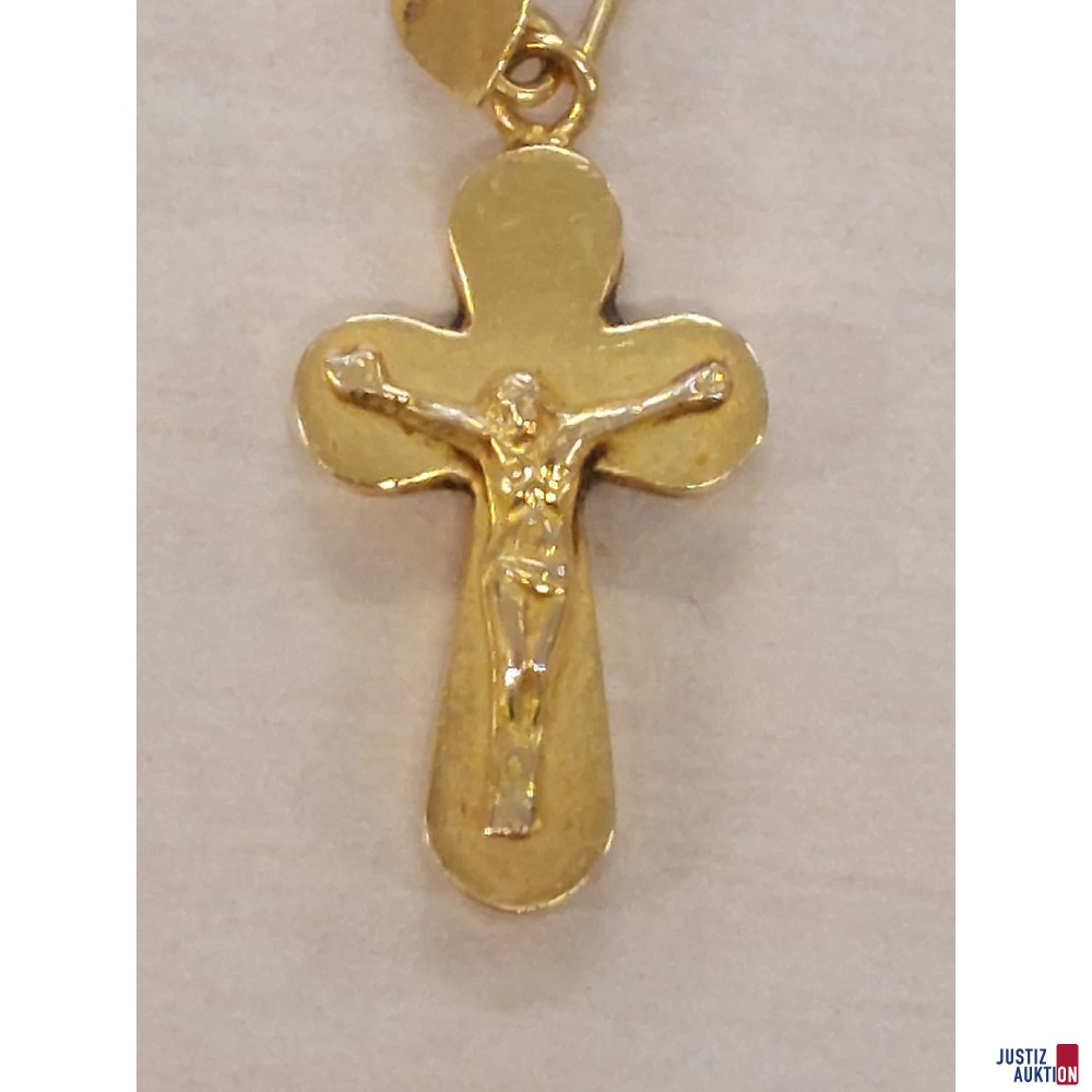 Anh&auml;nger Gelbgold&comma; 3&comma;2g 750&permil; punziert