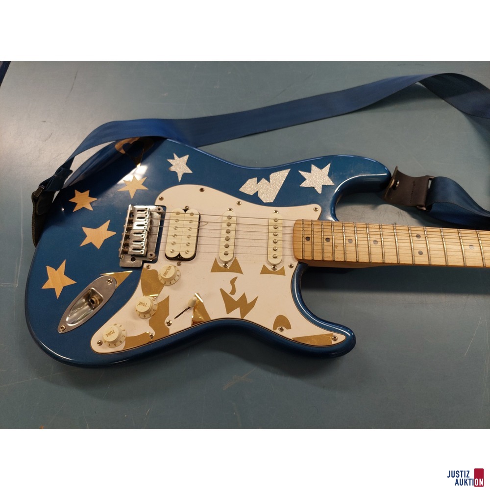E-Gitarre der Marke Squier Stratocaster by Fender