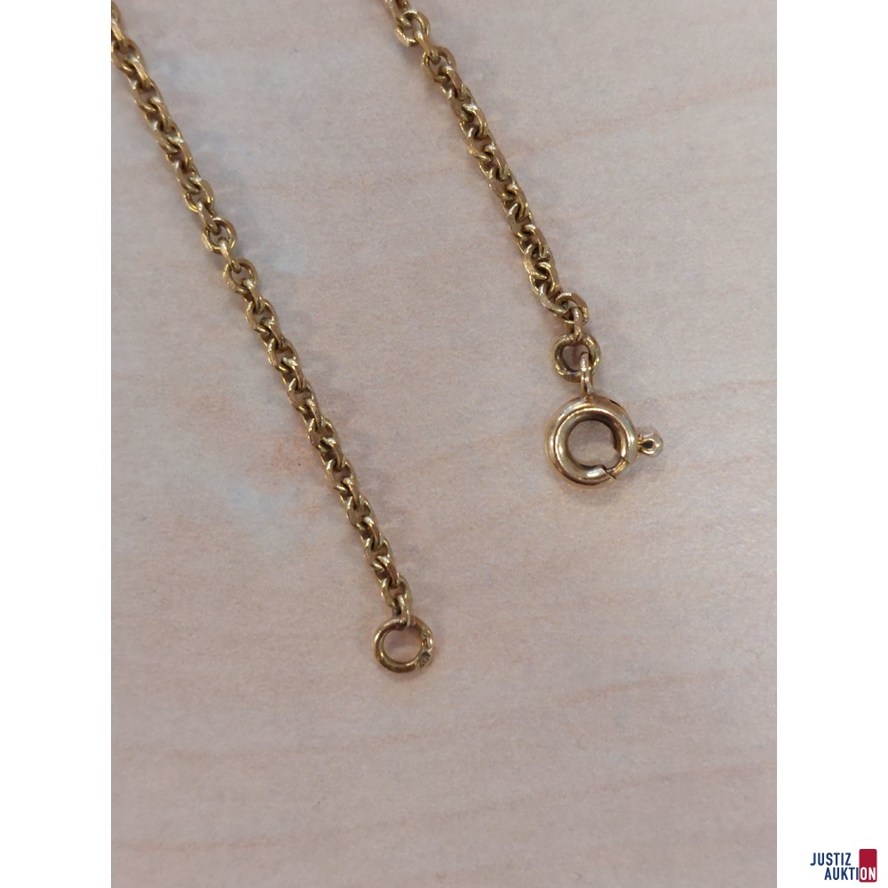 Kette Gelbgold Karree 585 &permil; amtspunziert 50 cm lang&comma; 1&comma;5 mm breit&comma; 5&comma;6 g