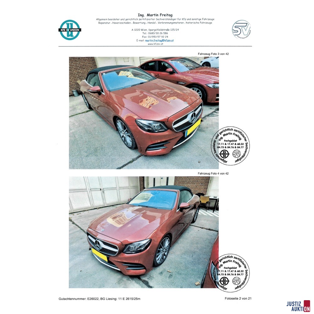 Mercedes-Benz Mercedes E 200 Cabriolet Aut&period;