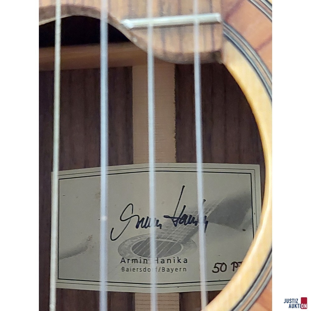 Akustikgitarre der Marke Armin Hanika 50 PF inkl&period; Gitarrentasche der Marke GEWA