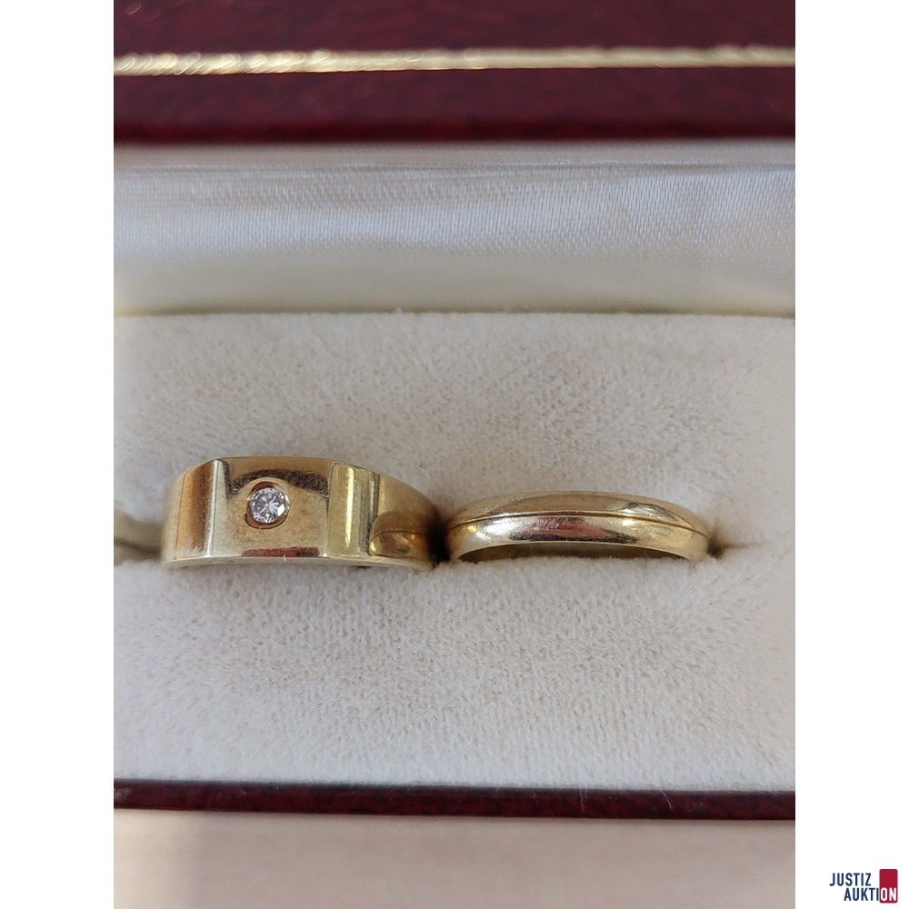 Konvolut aus 2 Ringen und einer&nbsp;Kette