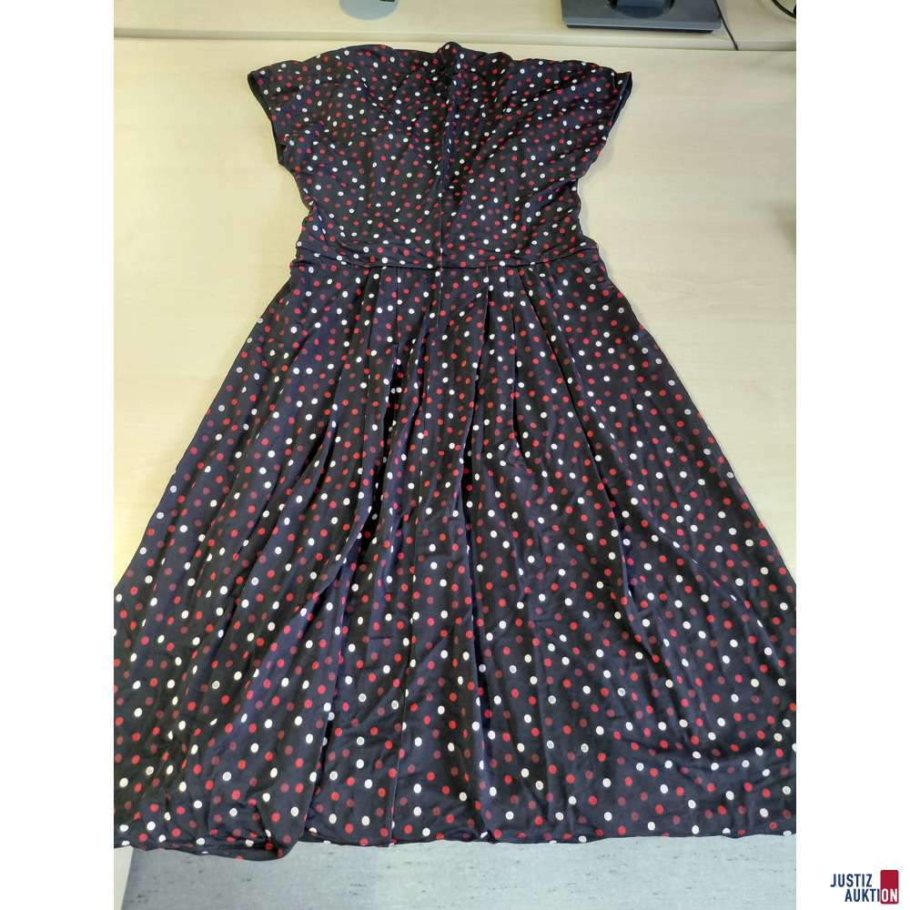 Jersey Kleid Max Mara Studio&comma; Farbe Schwarz Tupf&comma; Gr&ouml;&szlig;e L&comma; gebraucht